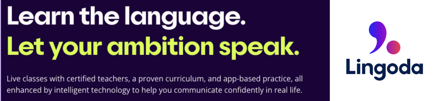 Lingoda — learn the language, let your ambition speak